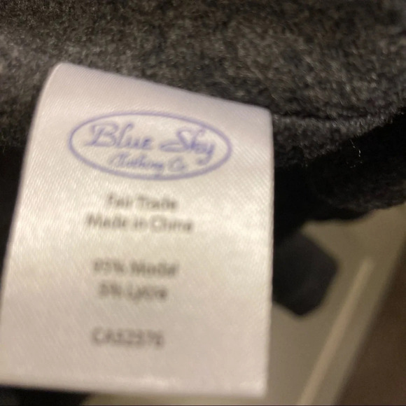 BLUE SKY  Sz XL A-Line Thick Jersey Type Fabric Flower Lined Hood & Sleeves - Picture 9 of 12